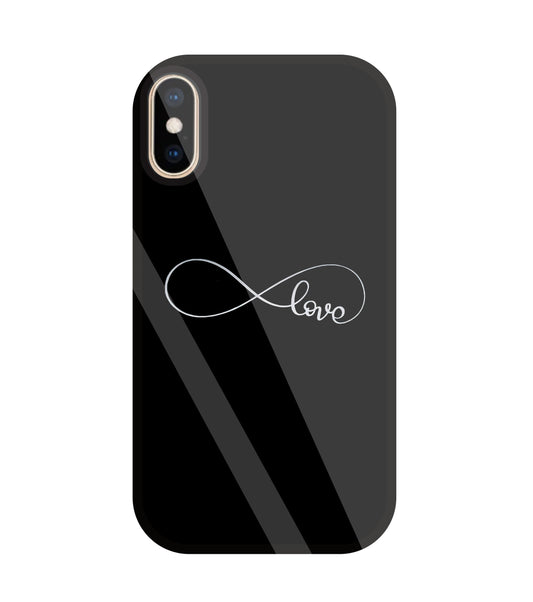 Love Symbol Glass Case For Apple iPhone Xs