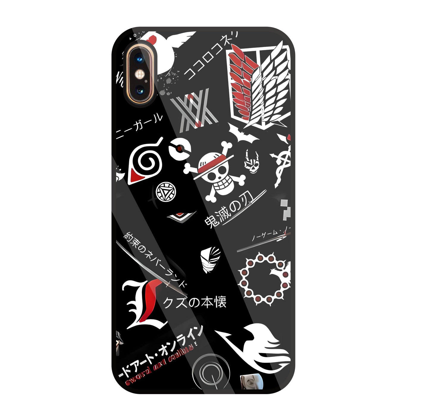 Anime Mashup  Glass Case For Apple iPhone Xs Max
