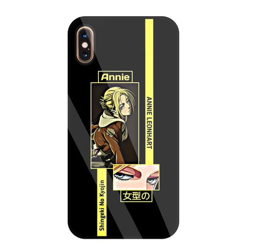 Annie Attack on Titan  Glass Case For Apple iPhone Xs Max