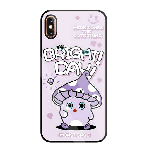 Bright Day Purple Monster Glass Case For Apple iPhone Xs Max