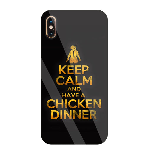 Chicken Dinner Glass Case For Apple iPhone Xs Max