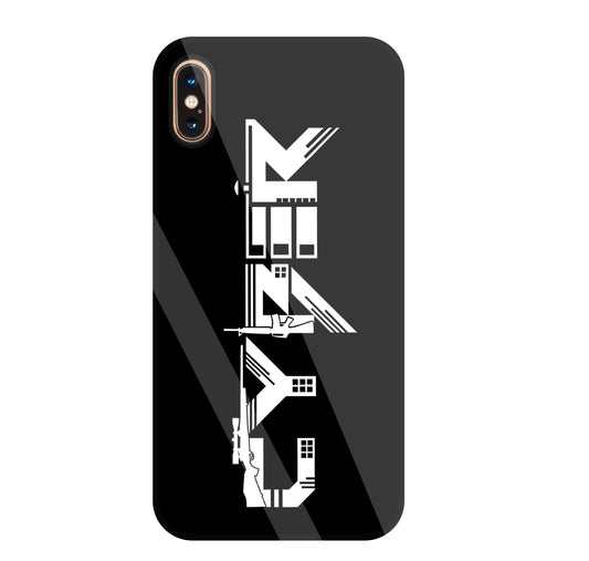 Cyber Gun Glass Case For Apple iPhone Xs Max