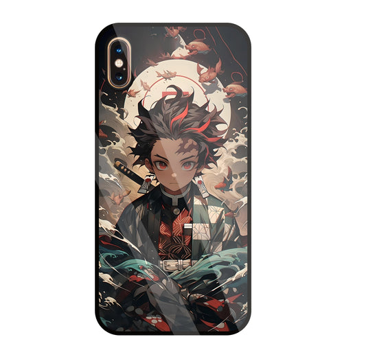 Demon Slayer Glass Case For Apple iPhone Xs Max