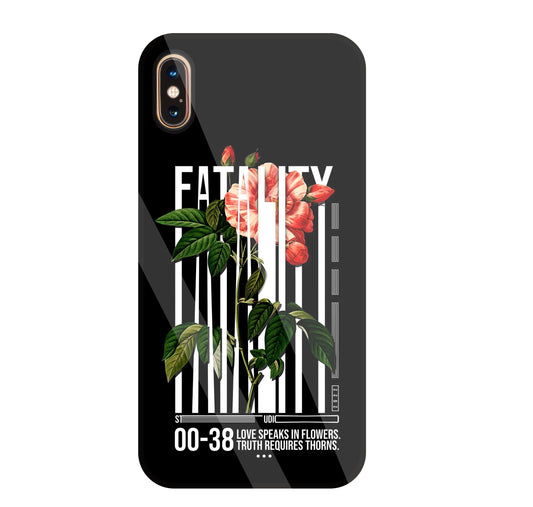Fatality Flower Glass Case For Apple iPhone Xs Max