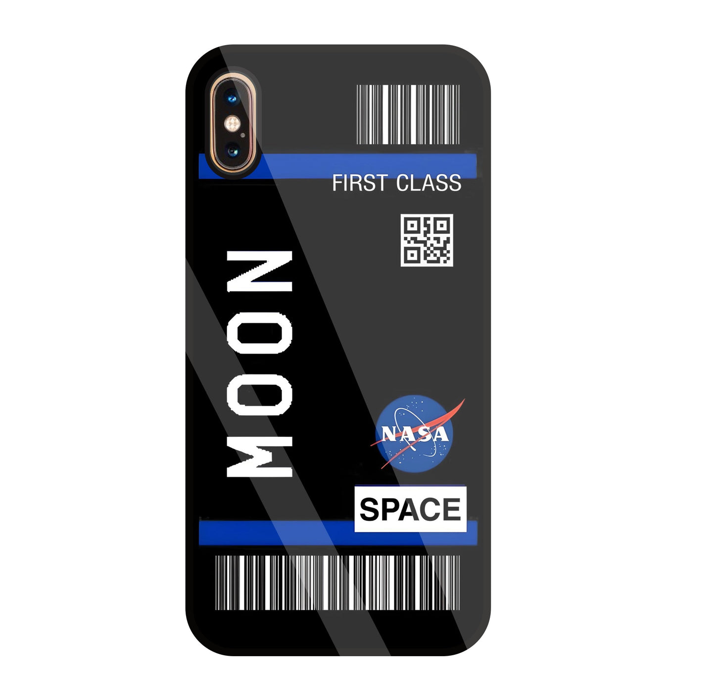 First Class Nasa Glass Case For Apple iPhone Xs Max