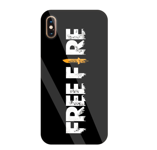 Free Fire Glass Case For Apple iPhone Xs Max