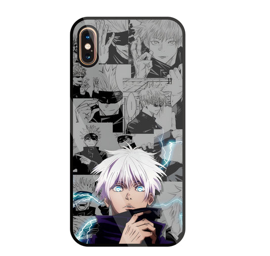 Gojo with bolt Glass Case For Apple iPhone Xs Max