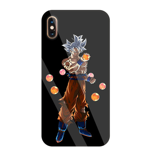 Goku With Dragon Balls Glass Case For Apple iPhone Xs Max