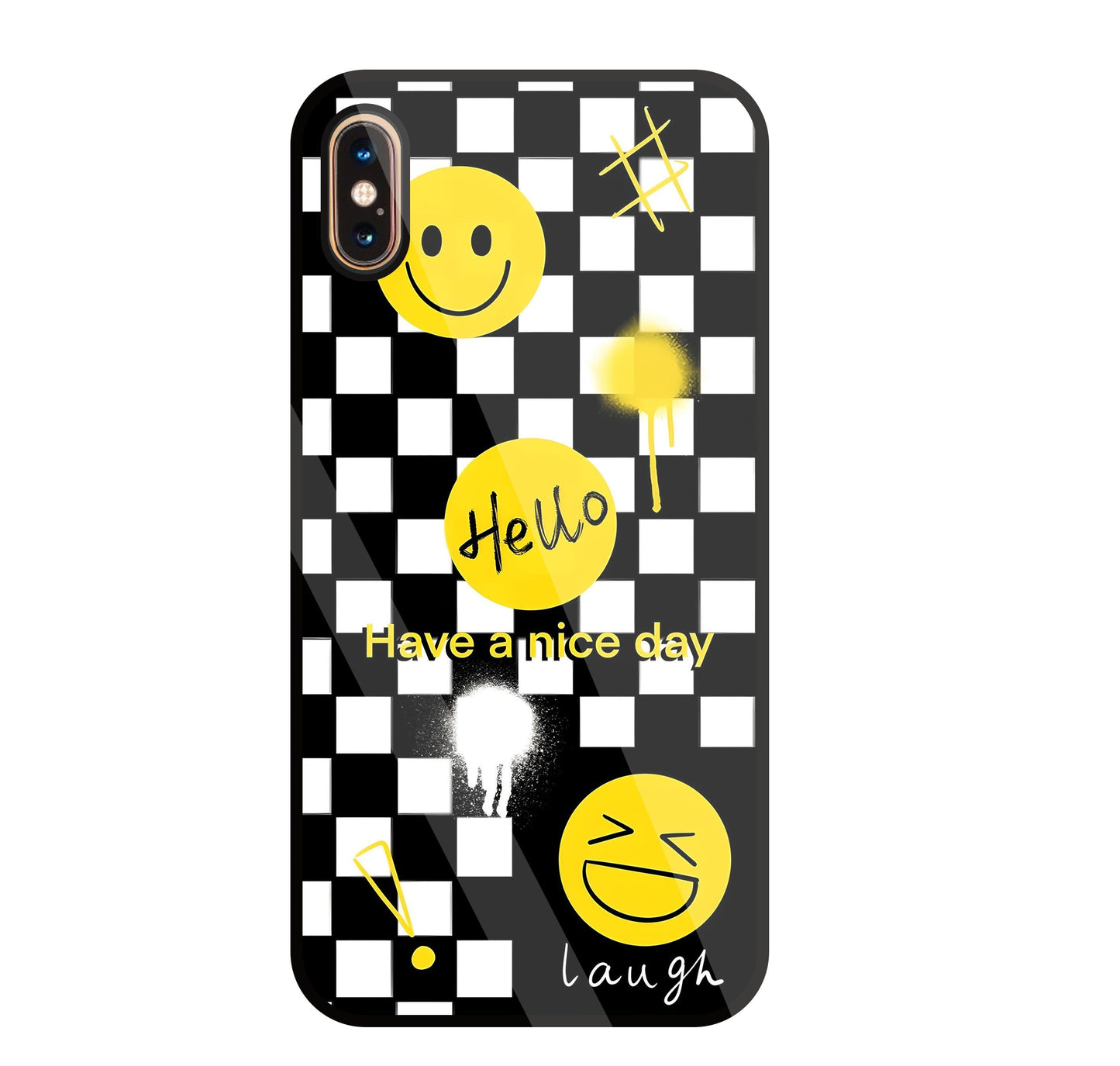 Have A Nice Day Glass Case For Apple iPhone Xs Max