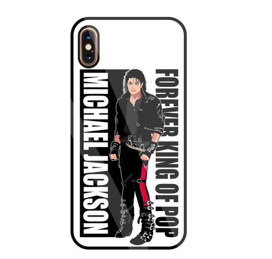 Michael Jackson King Of Pop Glass Case For Apple iPhone Xs Max