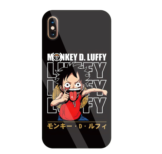 Monkey D Glass Case For Apple iPhone Xs Max