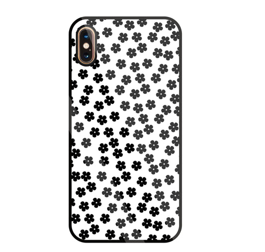 Multiple Daisy flowers Glass Case For Apple iPhone Xs Max