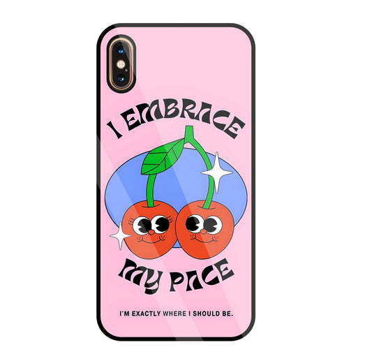My Pace Glass Case For Apple iPhone Xs Max