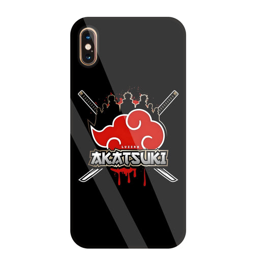 Naruto - Akatsuki Glass Case For Apple iPhone Xs Max