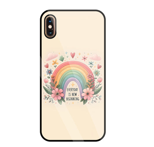 New Beginning Glass Case For Apple iPhone Xs Max