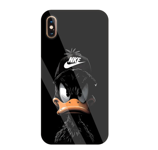 Nike Toon Duck Glass Case For Apple iPhone Xs Max