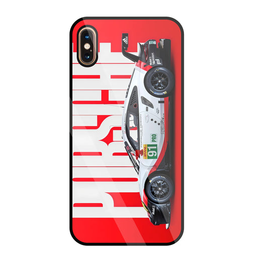 Porschse Glass Case For Apple iPhone Xs Max