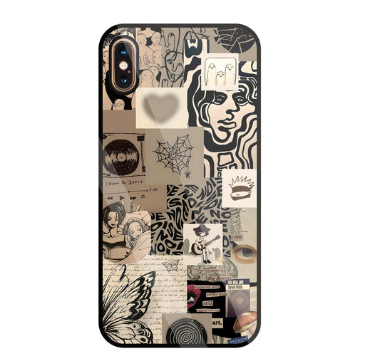 Romantic Lover Glass Case For Apple iPhone Xs Max