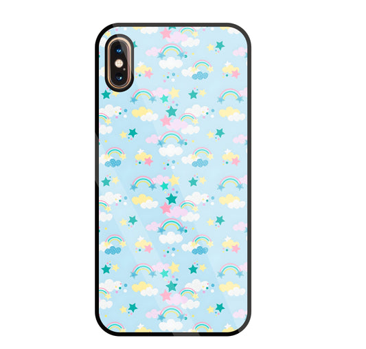Small Rainbows Glass Case For Apple iPhone Xs Max
