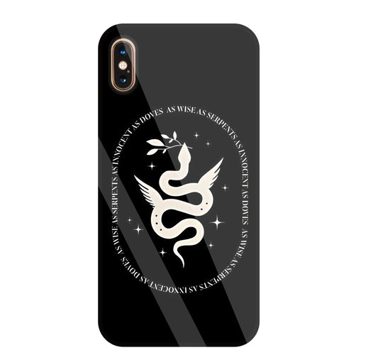 Snakestress Glass Case For Apple iPhone Xs Max