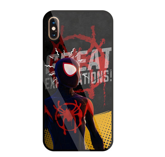 Spidy Sense Glass Case For Apple iPhone Xs Max