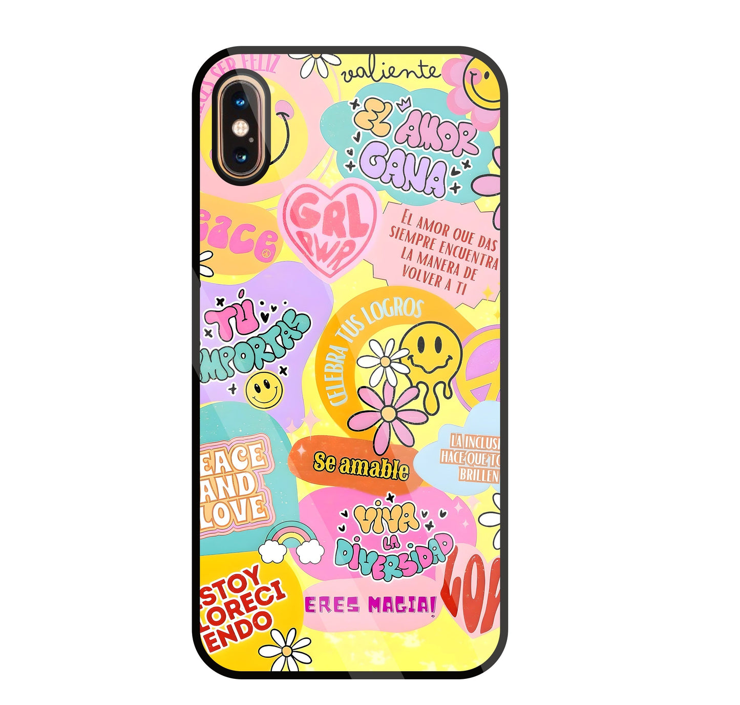 Sunflower Vibes Glass Case For Apple iPhone Xs Max
