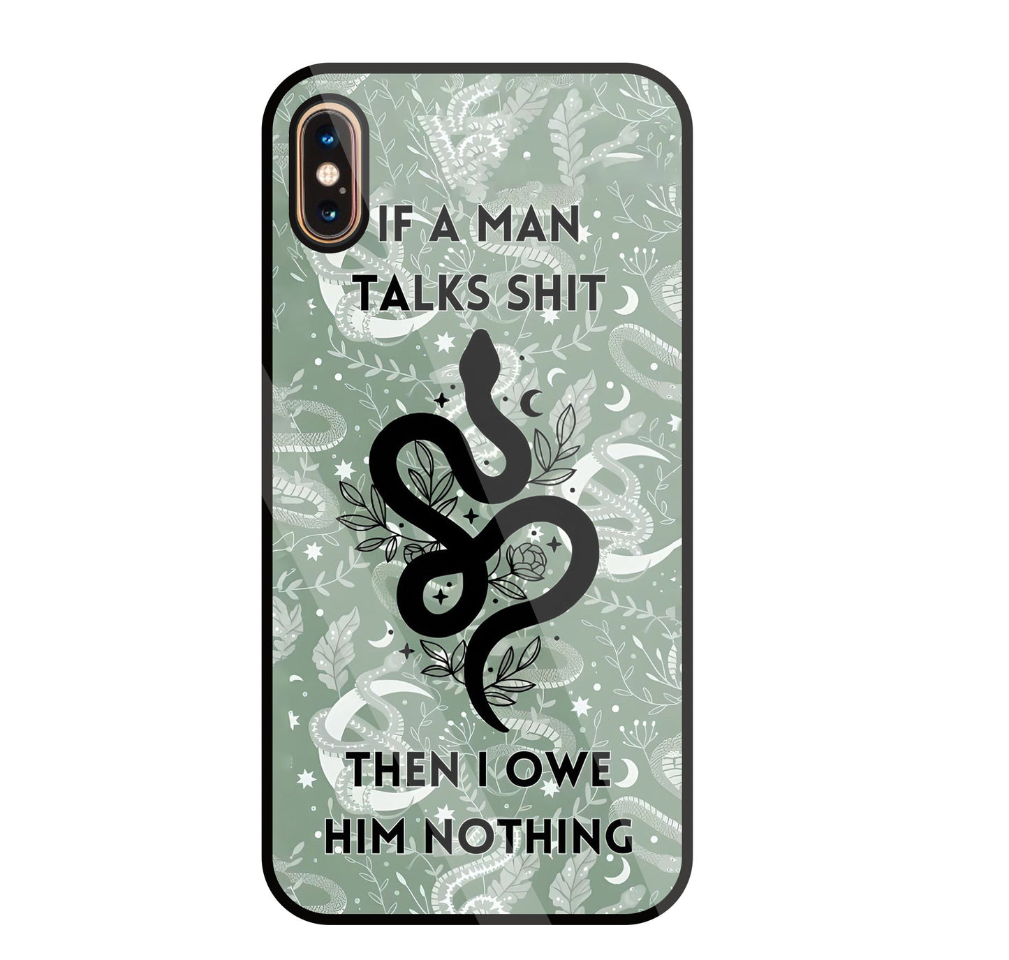 Talk Shit Glass Case For Apple iPhone Xs Max