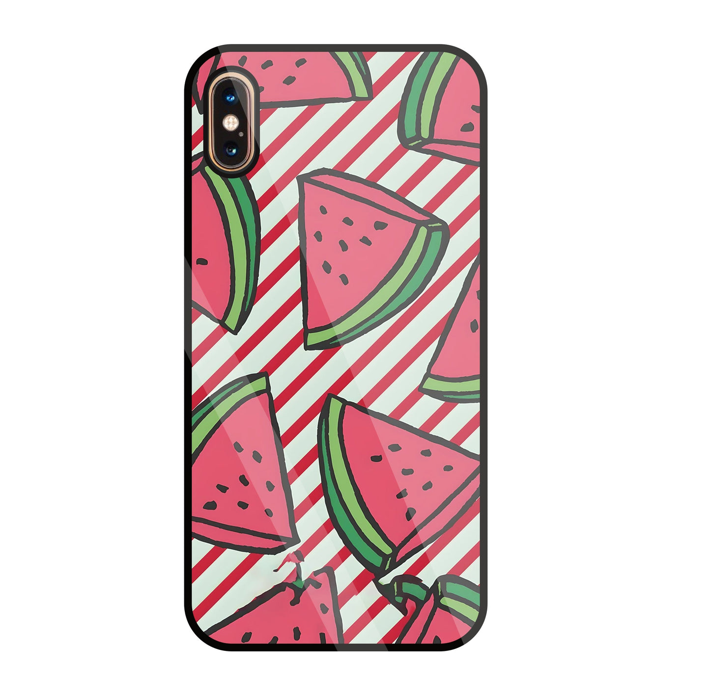 Watermelon Glass Case For Apple iPhone Xs Max