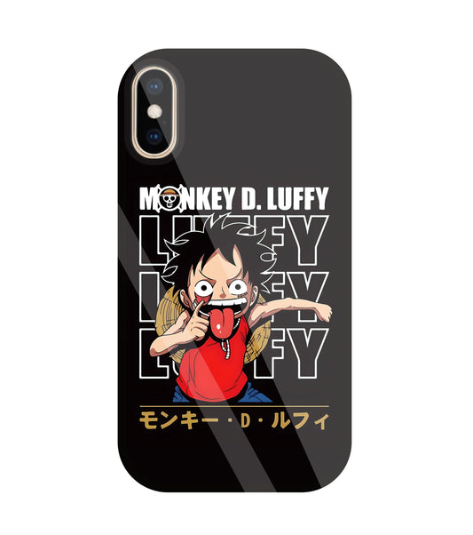 Monkey D Glass Case For Apple iPhone Xs