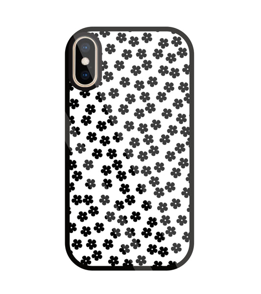 Multiple Daisy flowers Glass Case For Apple iPhone Xs