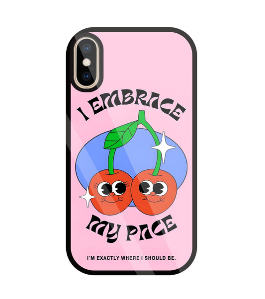 My Pace Glass Case For Apple iPhone Xs