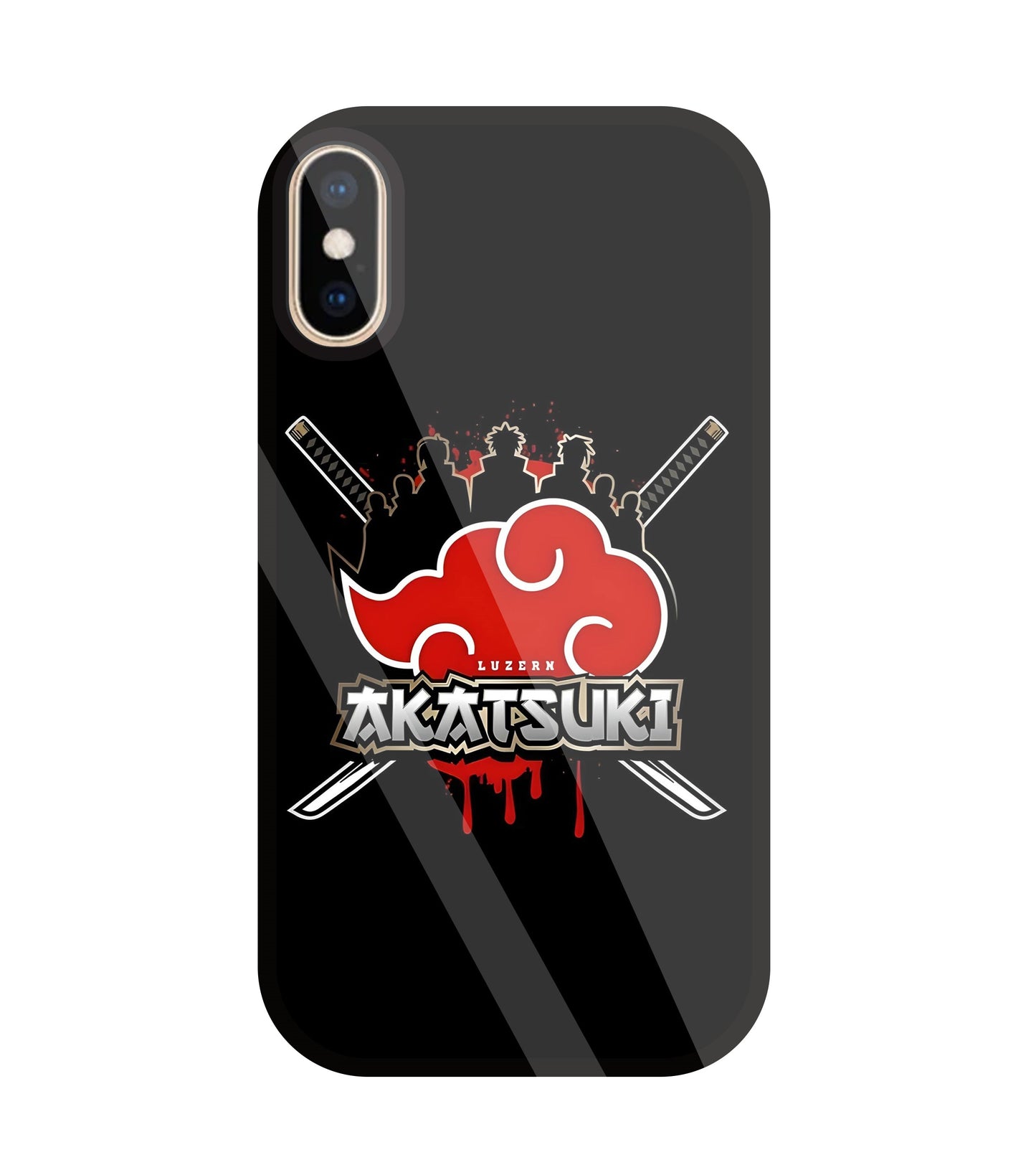 Naruto - Akatsuki Glass Case For Apple iPhone Xs