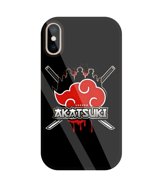 Naruto - Akatsuki Glass Case For Apple iPhone Xs