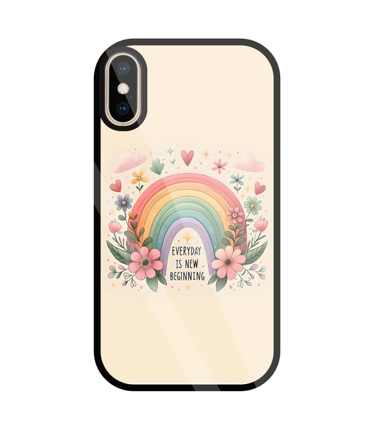 New Beginning Glass Case For Apple iPhone Xs