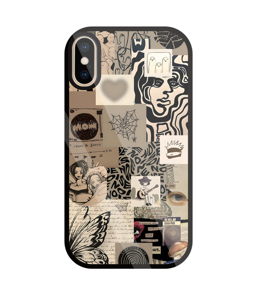 Romantic Lover Glass Case For Apple iPhone Xs