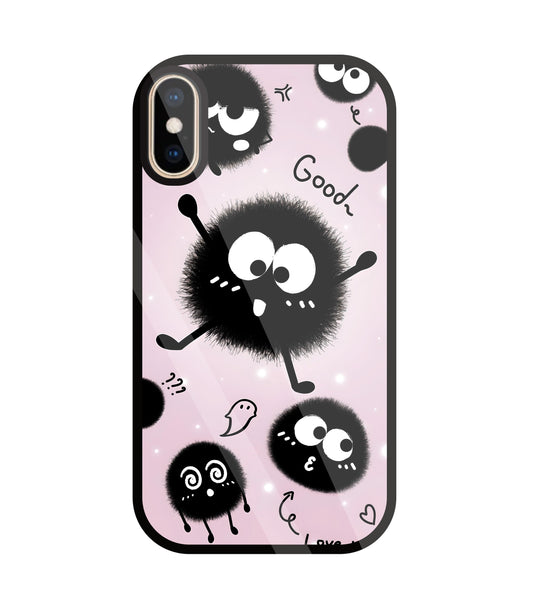 Soot Spirit Glass Case For Apple iPhone Xs