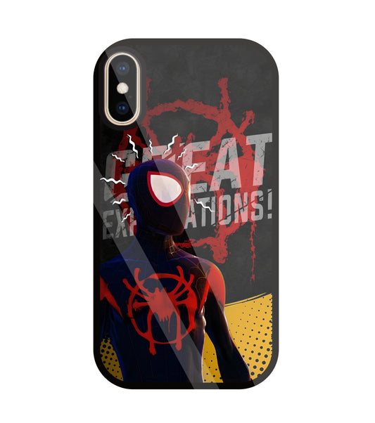 Spidy Sense Glass Case For Apple iPhone Xs