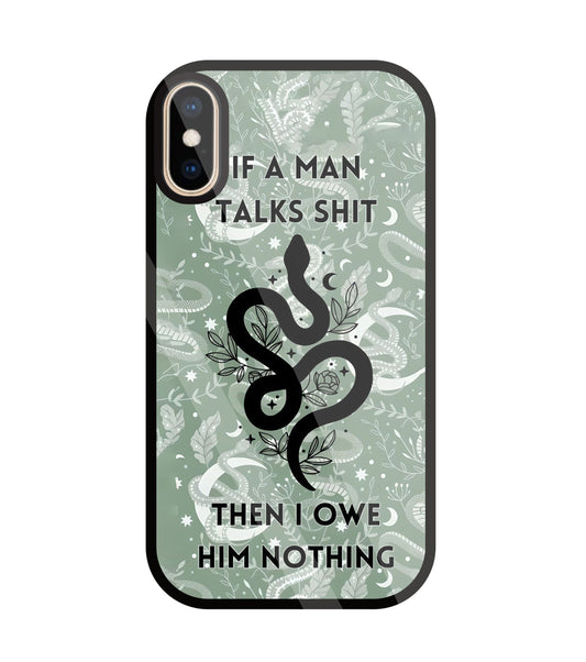 Talk Shit Glass Case For Apple iPhone Xs