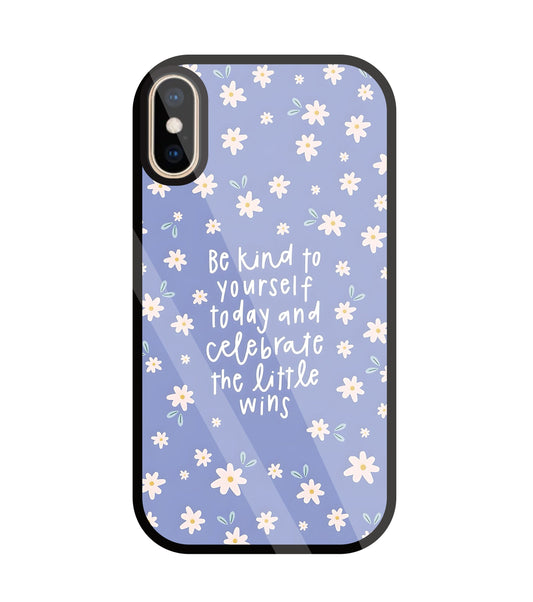 The Little Wine Flower Glass Case For Apple iPhone Xs
