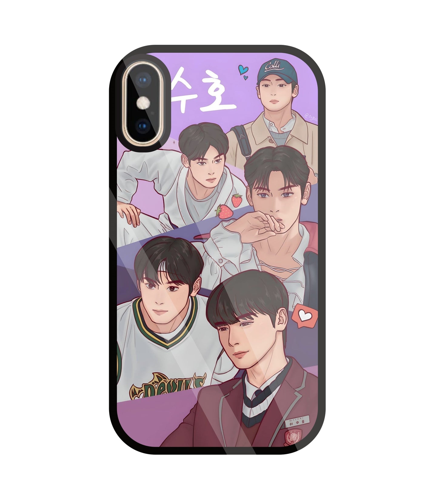 Ture Beauty K Drama Glass Case For Apple iPhone Xs