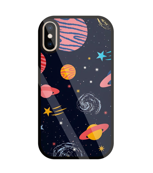 Universe In Space Glass Case For Apple iPhone Xs
