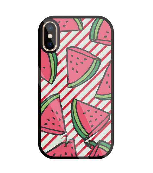 Watermelon Glass Case For Apple iPhone Xs
