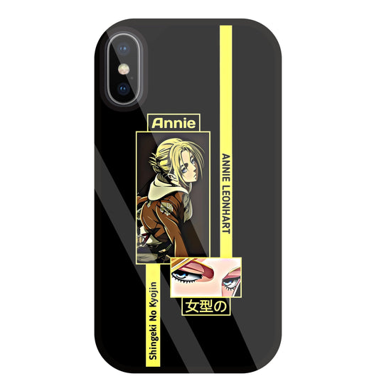 Annie Attack on Titan  Glass Case For Apple iPhone X