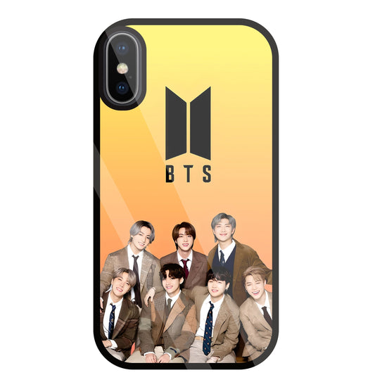 BTS Crew Glass Case For Apple iPhone X