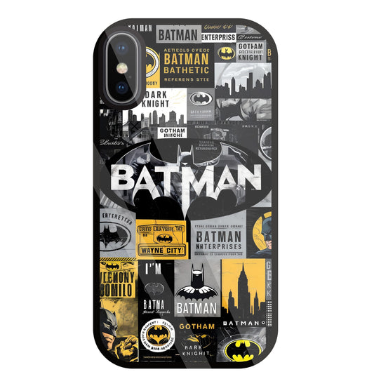 Batman Mashup Glass Case For Apple iPhone X