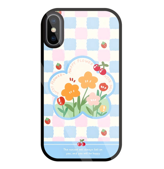 Cherry Blossom Glass Case For Apple iPhone X