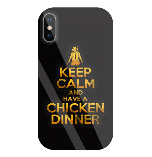 Chicken Dinner Glass Case For Apple iPhone X