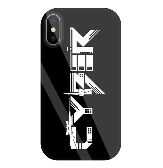 Cyber Gun Glass Case For Apple iPhone X