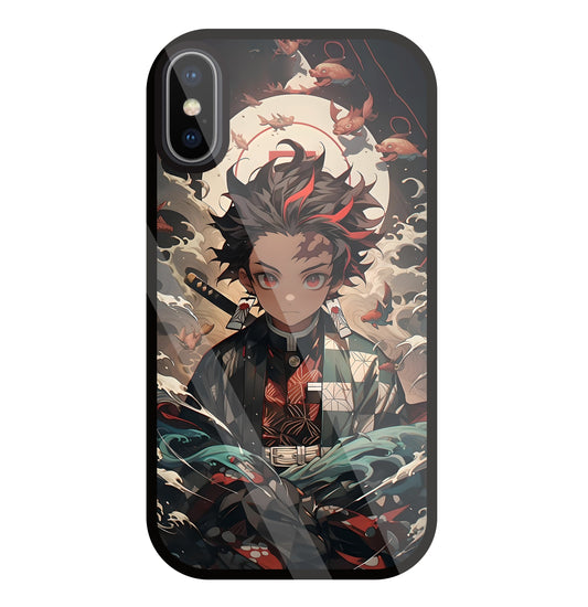 Demon Slayer Glass Case For Apple iPhone X
