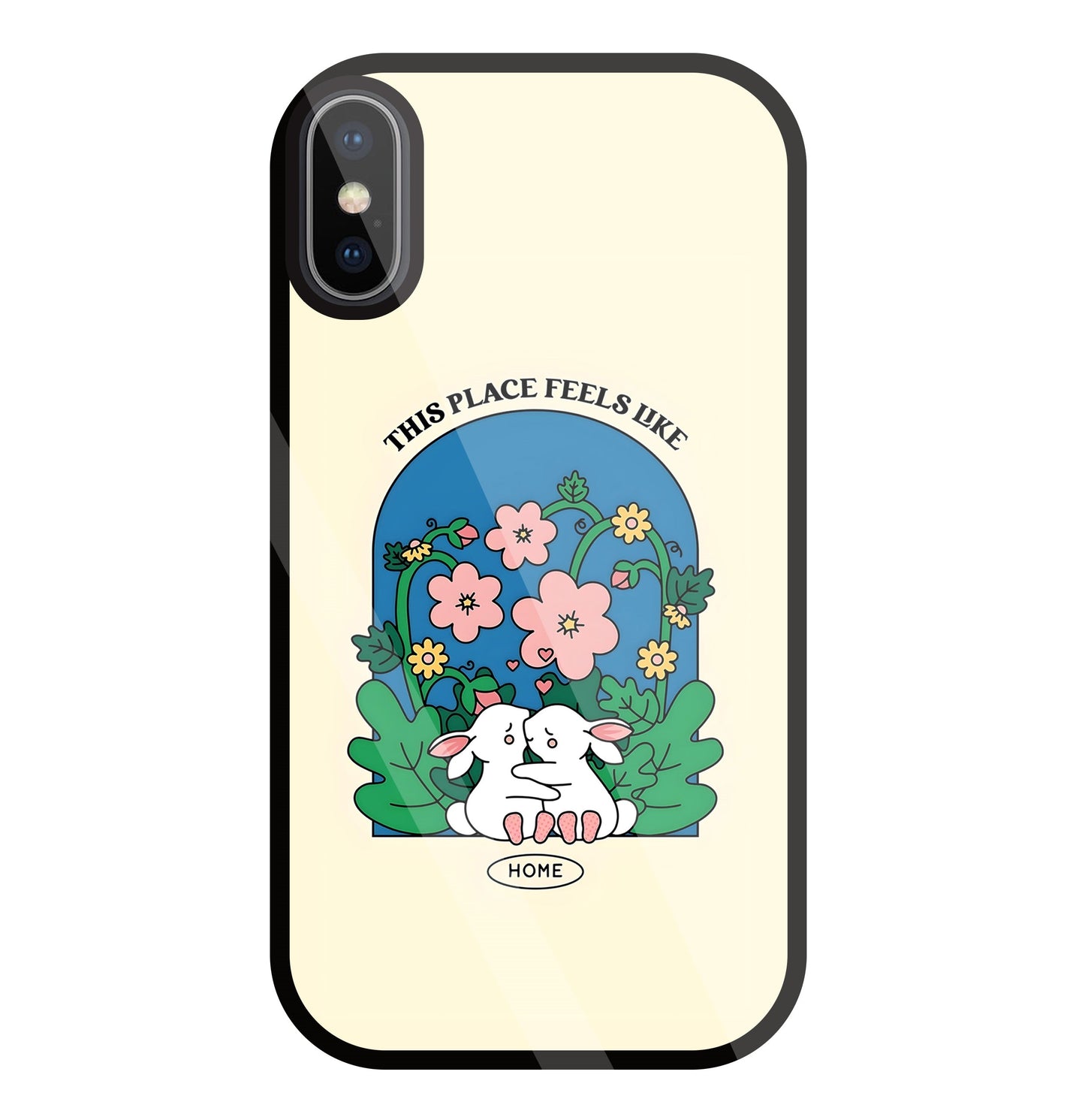 Feels Like Home Glass Case For Apple iPhone X